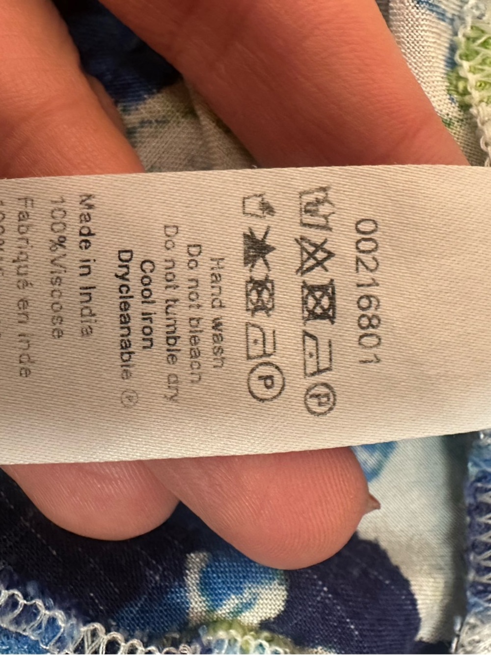 Avenue White Floral Tassel Tie Ruffle-Hem Tunic with Blue and Green Print - Picture 11 of 11